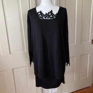 Three Piece Lace Tunic/Skirt/Sleeveless Duster szL